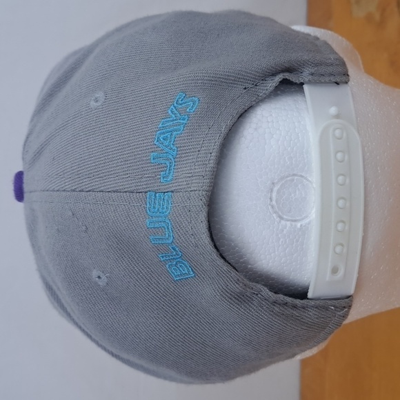 New Era Toronto Blue Jays embroidered logo gray & purple baseball snapback hat - Picture 3 of 7
